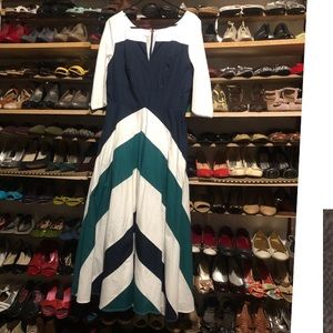 Eshakti longsleeve  Multicolored dress